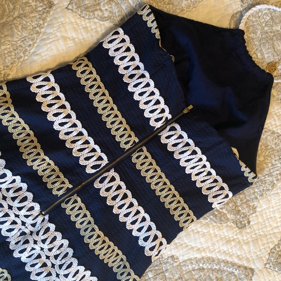 Lilly Pulitzer Cambrey Dress - True Navy Rope Me - Picture 2 of 6